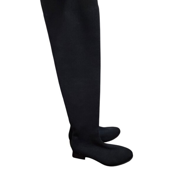 Vivaia Round-Toe Over-the-Knee Boots Black Size EU 42/US 10.5 - Picture 2 of 16